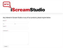 Tablet Screenshot of iscreamstudio.com